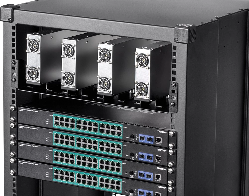 Šakotuvas Maitinimo šaltinis serwerowy TRENDnet Industrial Pionowe Chassis do Power Supply 19'' (TI-R4U)