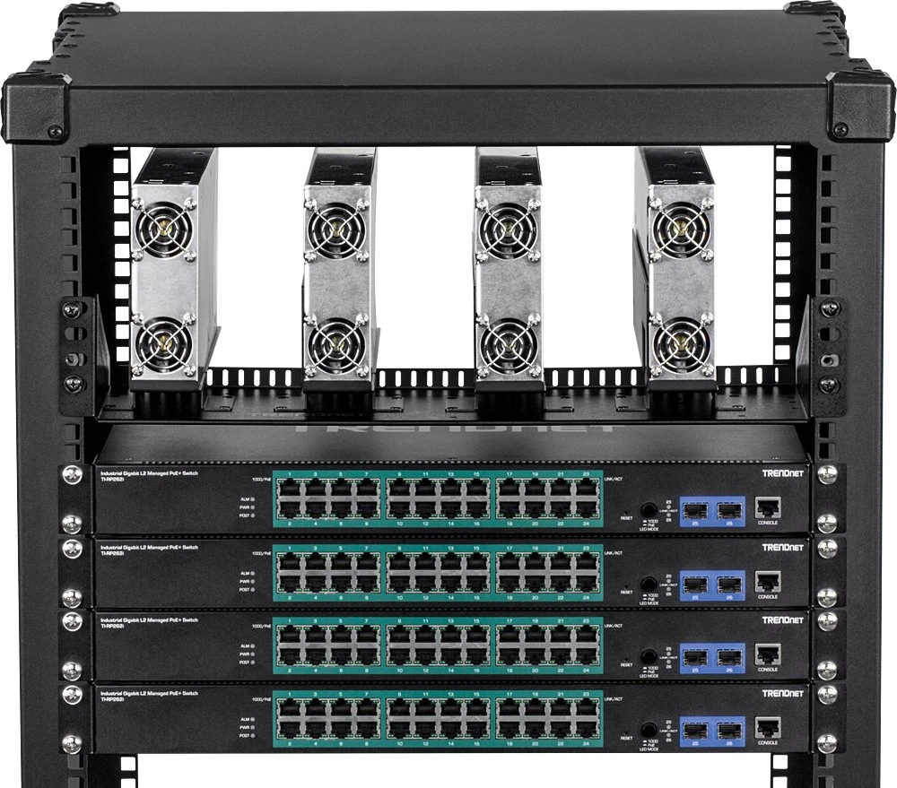 Šakotuvas Maitinimo šaltinis serwerowy TRENDnet Industrial Pionowe Chassis do Power Supply 19'' (TI-R4U)