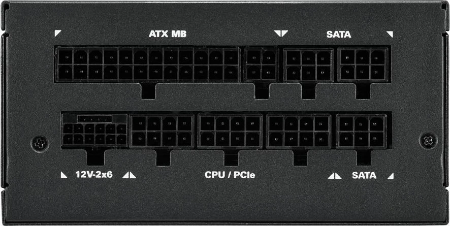 „Sharkoon Rebel P20 SFX 850W“, kompiuterio maitinimo šaltinis - juodas, 1x 12 kontaktų didelio galingumo jungtis, 2x PCIe, kabelių valdymas, 850 vatų