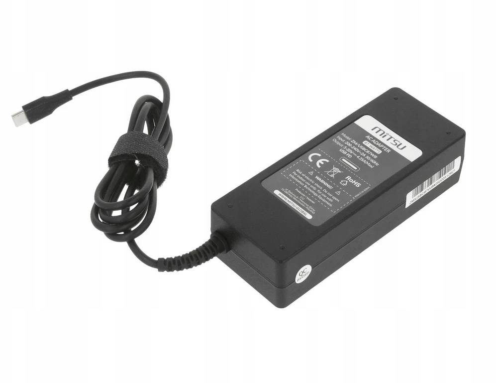 Įkroviklis Mitsu Maitinimo šaltinis sieciowy Mitsu 87W USB-C, USBC, 5-20.2V, 3-4.3A (juodas) do notebooka