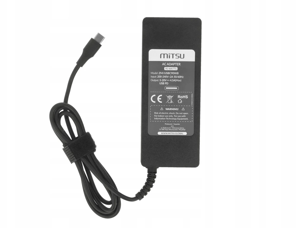 Mitsu 90W įkroviklis su USB-C jungtimi