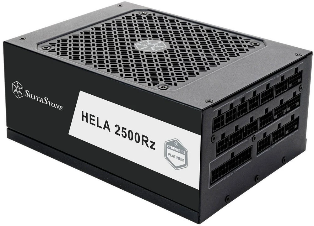 „SilverStone Hela 2500Rz Cybenetics Platinum“ maitinimo šaltinis, PCIe 5.0, ATX 3.1 - 2.500 W, juodas