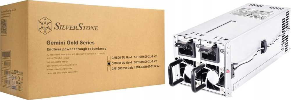 Maitinimo šaltinis SilverStone SST-GM800-2UG V2 800 W (SST-GM800-2UG-V2)