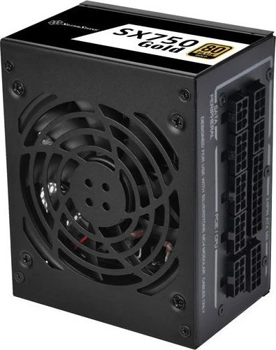 SilverStone SST-SX750-G 80 PLUS auksinis, modulinis - 750 vatų