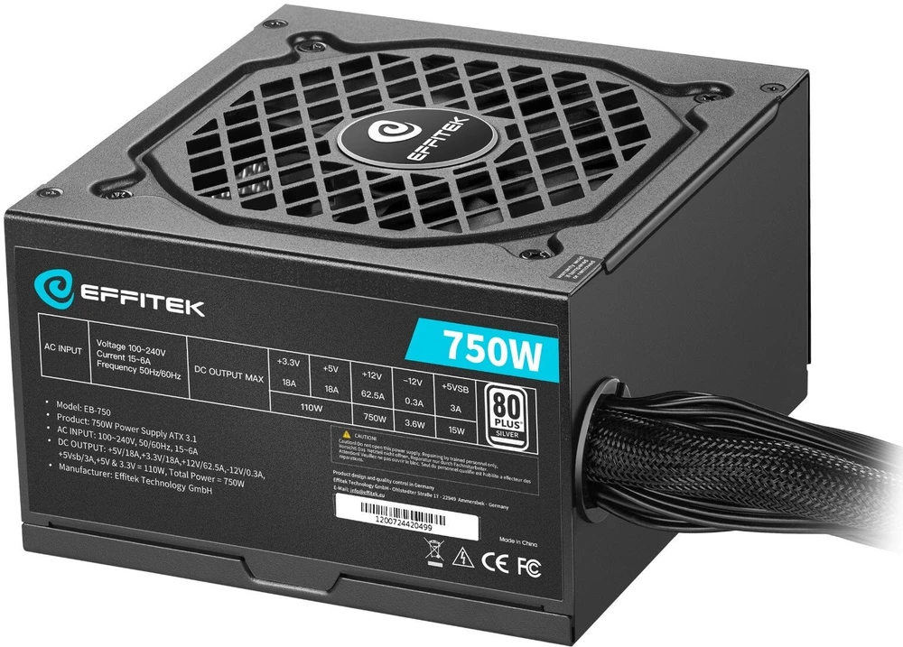 Maitinimo šaltinis Super Flower EFFITEK 750W (EB-750)