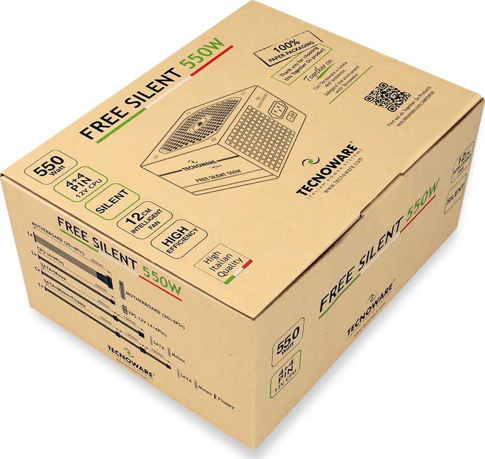 Tecnoware Korpuso maitinimo blokas ATX 550W
