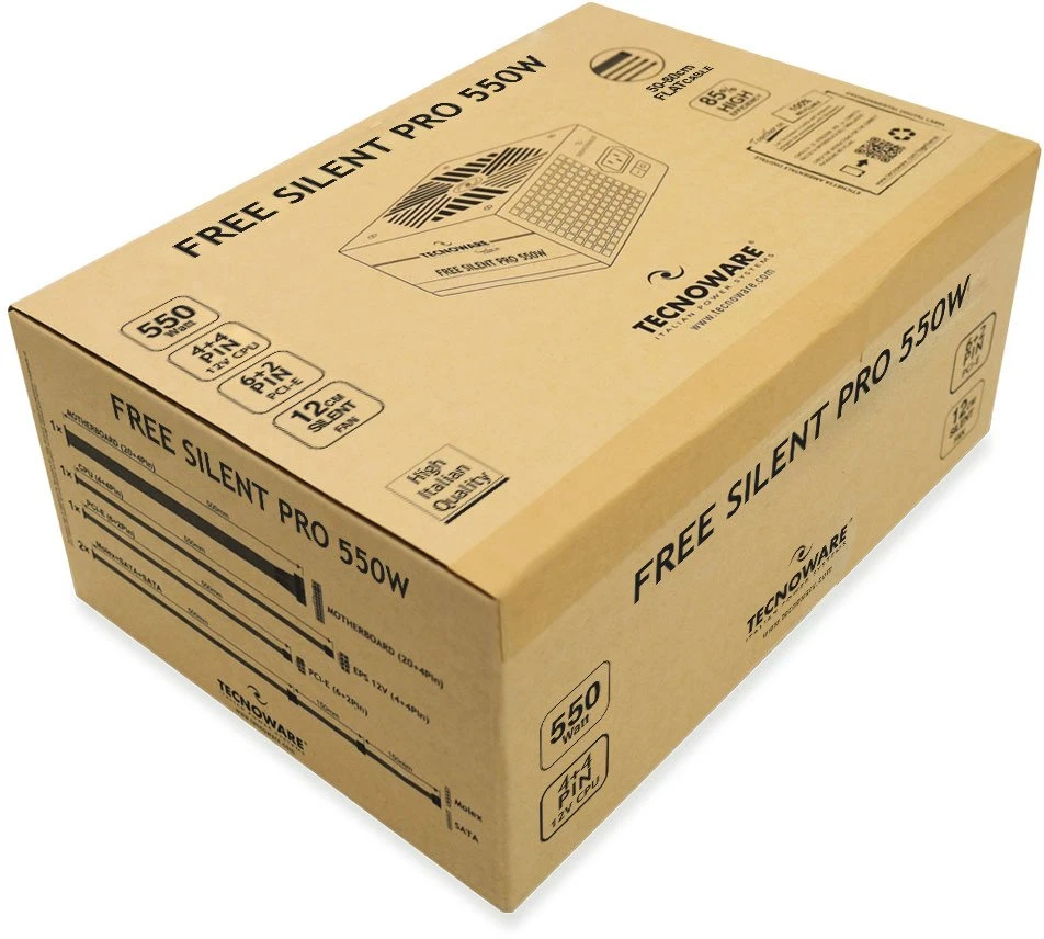 Maitinimo šaltinis Tecnoware Silent PRO 550W (FAL551FSP12)