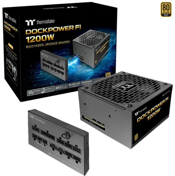 Thermaltake Maitinimo šaltinis - dockpower fi 1200w auksinis modular atx3.1 gen5
