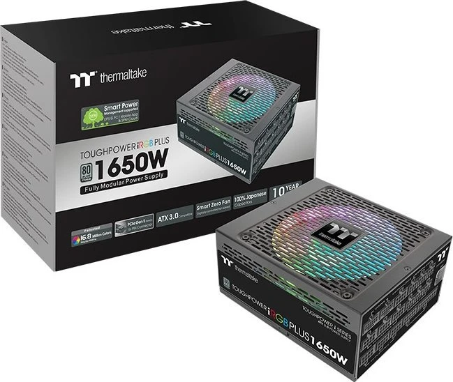Maitinimo šaltinis Thermaltake Toughpower iRGB PLUS 1000W Gold