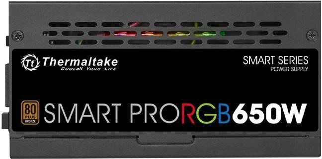 Maitinimo šaltinis Thermaltake Smart Pro RGB 650W PS-SPR-0650FPCBEU-R (650 W, aktyvus, 140 mm)
