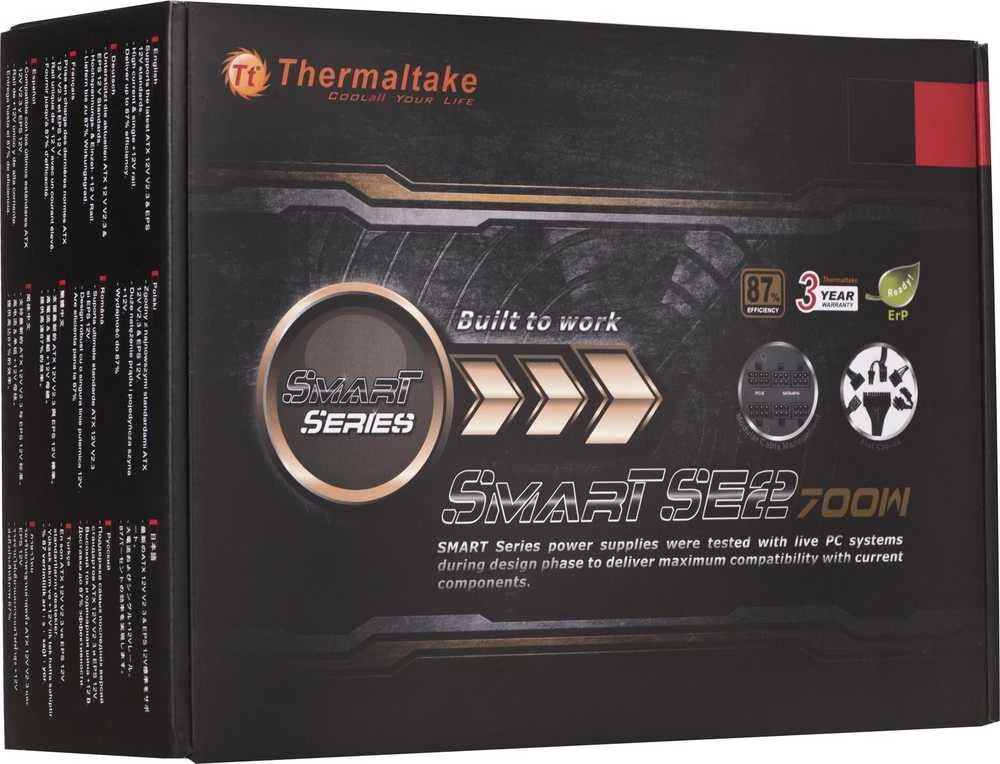 Maitinimo šaltinis Thermaltake Smart SE2 PS-SPS-0700MNSAWE-1 (600 W, aktyvus, 120 mm)