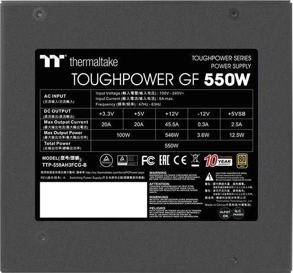 Thermaltake Toughpower GF 550W