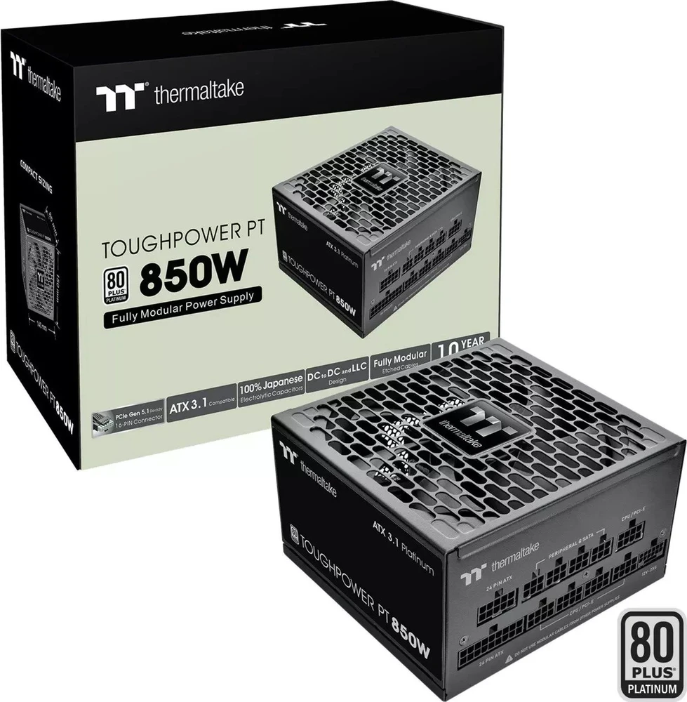 Thermaltake ToughPower PT 850W maitinimo šaltinis (PS-TPP-0850FNFAPE-1)