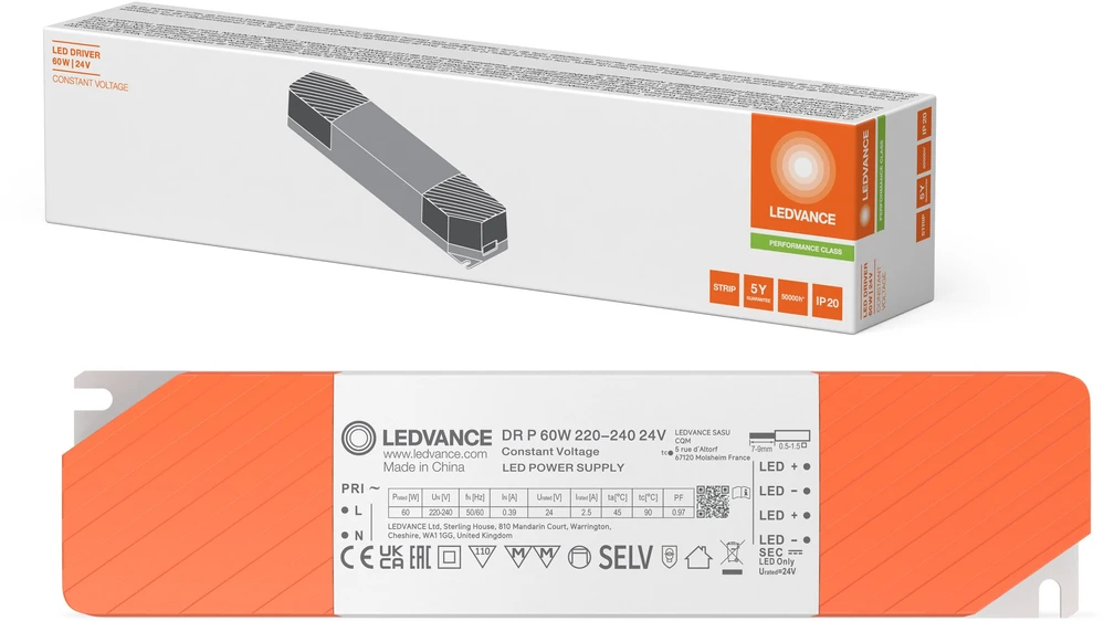 Maitinimo šaltinis V-TAC LED DR P 60W 220-240 24V (4099854683176)