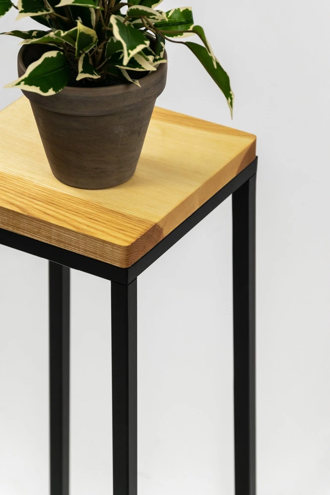 MAK FLOWER STAND LAVALXS Juodas OAK 19X19X47
