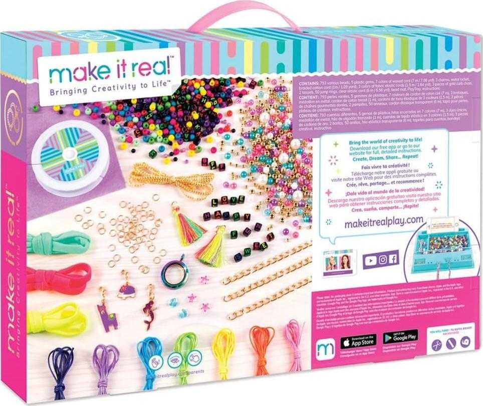 Make It Real Kūrybiškas rinkinys papuošalų apyrankėms kurti