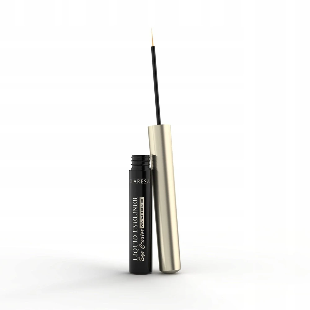 Make Up Factory Claresa Skystas akių kontūro pieštukas „Eye Creator“ vandeniui atsparus skystas akių kontūro pieštukas „01 Juodas“ 3 g.