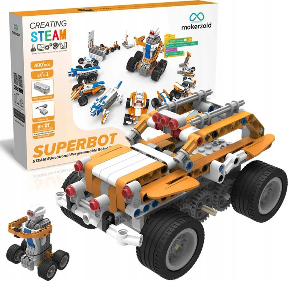 Sol Expert MAKERZOID Superbot programuojamas konstruktorius 26in1