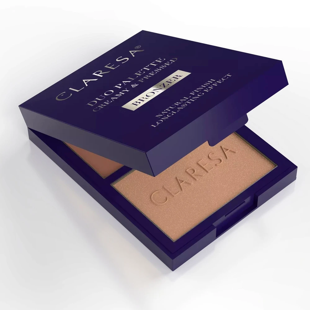 Makeup revolution Claresa Duo Palette kreminė ir presuota paletė 02 Sun Tropez 8.5g