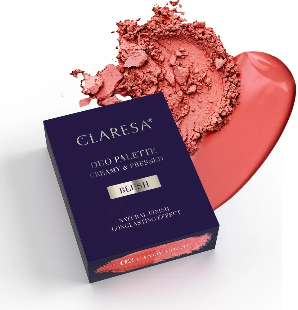 Makeup revolution Claresa Duo Palette kreminės ir presuotos tekstūros paletė „Candy Crush“ (02) 8,5 g
