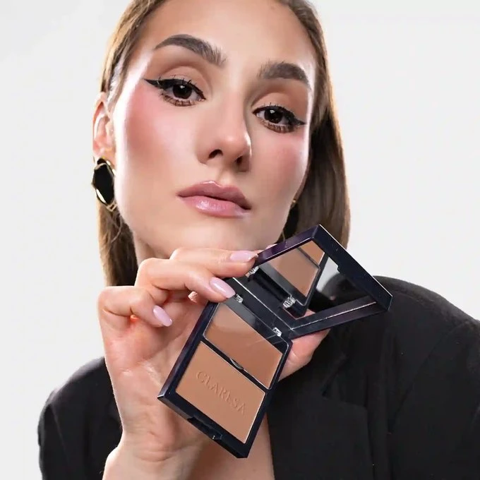Makeup revolution Claresa Duo Palette kreminė ir presuota paletė „01 More Sculpted“ 8,5 g
