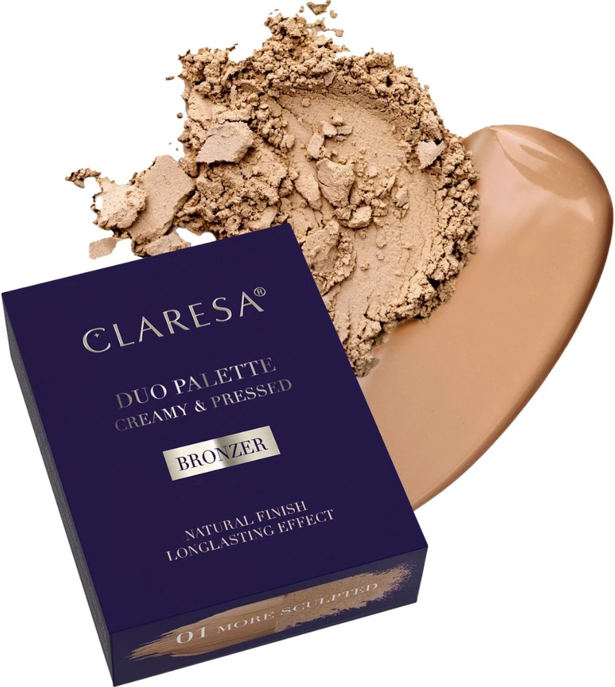 Makeup revolution Claresa Duo Palette kreminė ir presuota paletė „01 More Sculpted“ 8,5 g