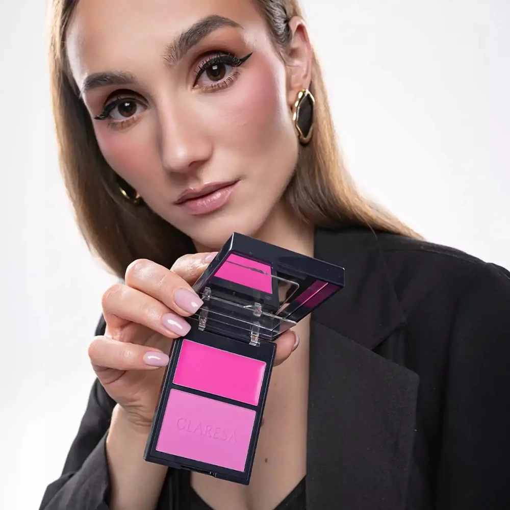Makeup revolution Claresa Duo Palette kreminė ir presuota paletė 01 Awesome Blossom 8.5g