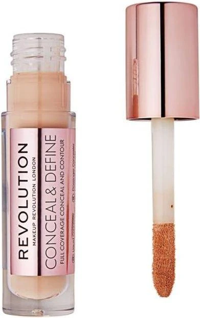 Makeup Revolution Conceal & Define korekcinis skystas maskuoklis C5, 4 g