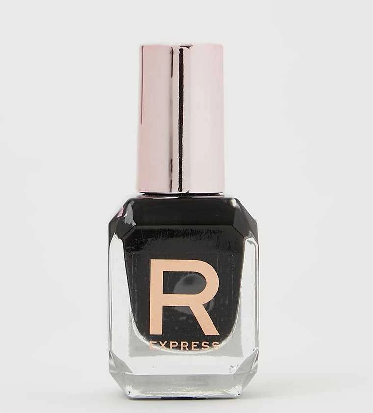 Makeup Revolution Express Nagų lakas Midnight Juodas, 10 ml