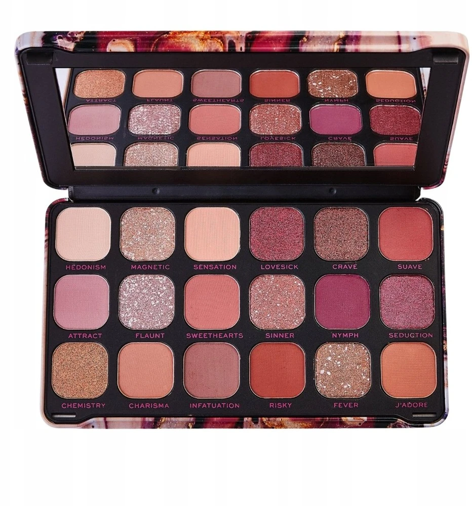 Makeup revolution „Revolution Make Up Forever Flawless“ akių šešėlių paletė „Allure 19“, 8 g