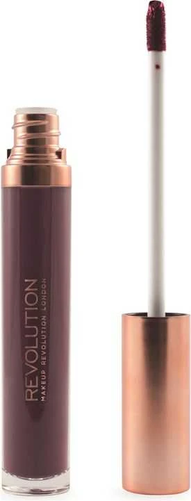 Rinkinys „Makeup Revolution“: „Retro Luxe Matte“ skysti lūpų dažai „Royal“ 5,5 ml + „Retro Luxe“ lūpų pieštukas „Royal“, 1 g