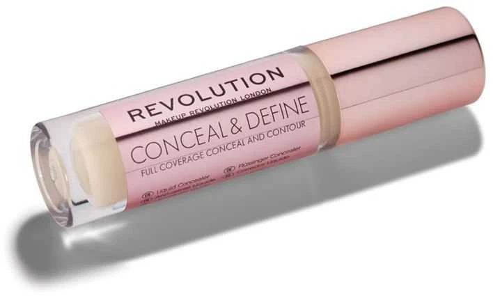 Makeup Revolution Conceal & Define korekcinis skystas maskuoklis C4, 4 g