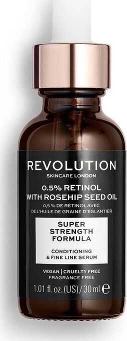 Revolution Skincare Skincare 0,5% retinolis su erškėtuogių sėklų aliejumi odos serumas moterims, 30 ml