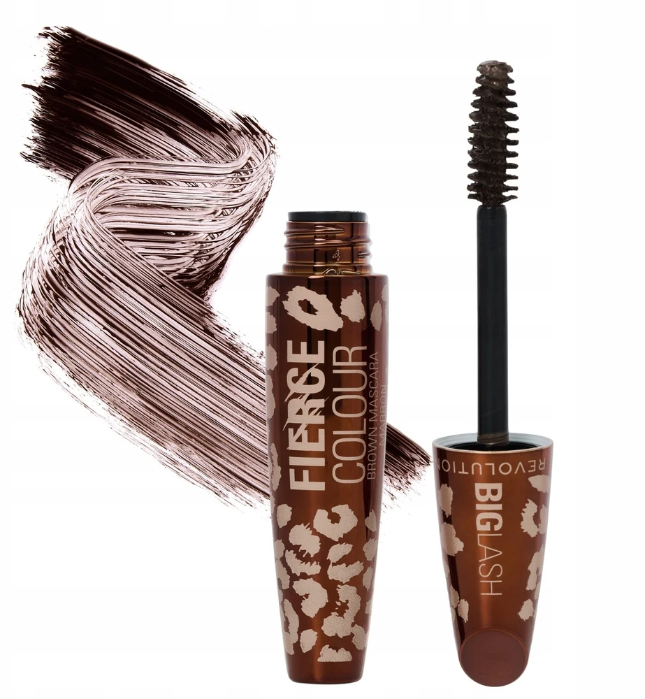 Makeup Revolution Big Lash Fierce Volume Blakstienų tušas Brown, 9 g