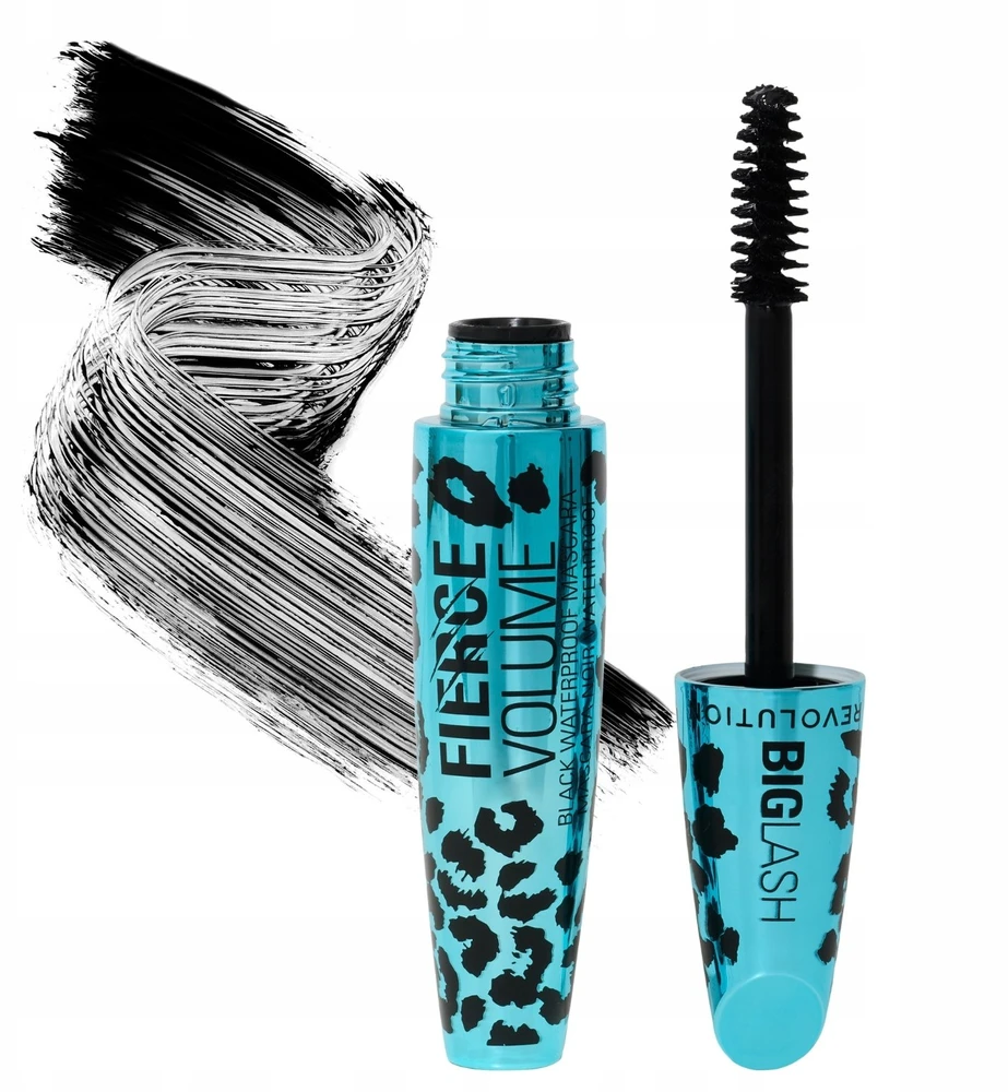 Makeup Revolution Big Lash Fierce Volumizing Blakstienų tušas Juodas, 9 g