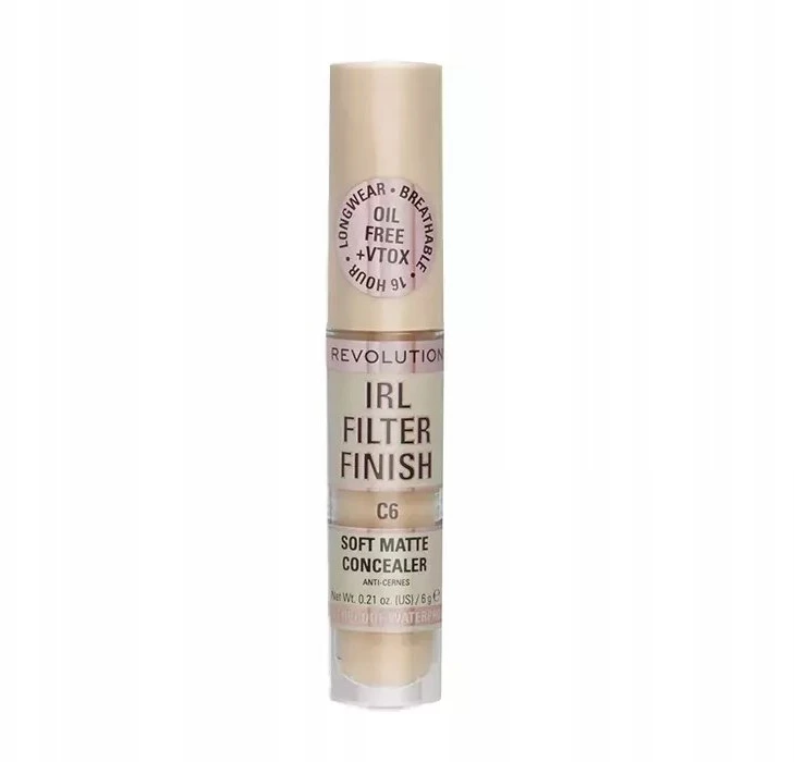 Makeup Revolution IRL Filter Finish Cover Dark Spots kreminis maskuoklis C6, 6 g