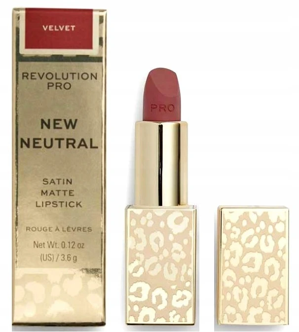 „Makeup Revolution New Neutral Satin Matte Kreminis“ lūpų dažai „Velvet“ 3,6 g