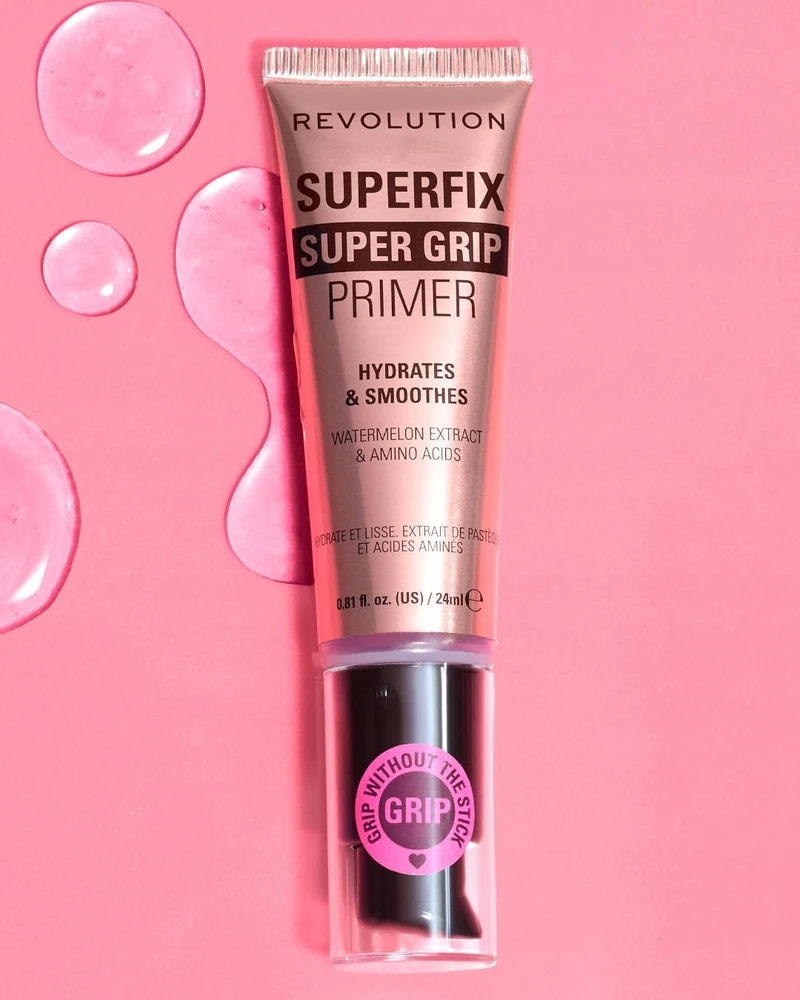 „Makeup Revolution Superfix Hydrating Vanduo-Gel“ makiažo pagrindas, 24 ml