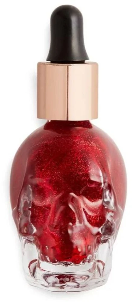 „Makeup Revolution Skull Edition“ skystas šviestuvas „Crature Blood of My Enemies“, 13 ml
