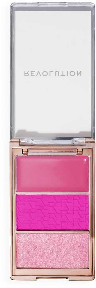 Makeup Revolution Blush Icon Blush Palette Hot Rožinė Flag 6.3 g