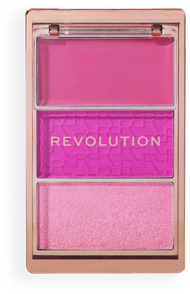 Makeup Revolution Blush Icon Blush Palette Hot Rožinė Flag 6.3 g