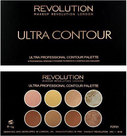 Makeup revolution "Revolution Make Up Ultra Contour Palette" Veido kontūravimo paletė 12,8g