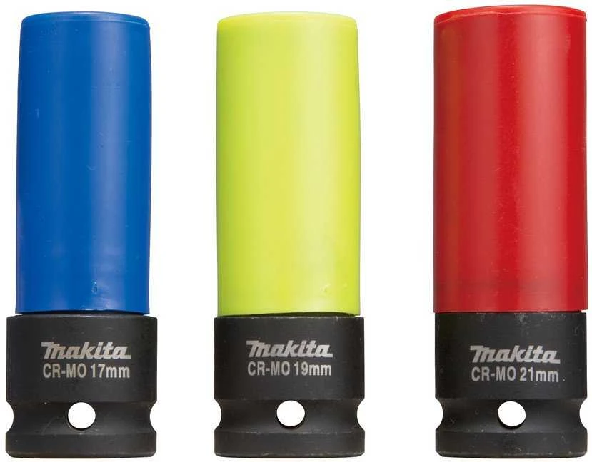 Makita Smūginių galvų komplektas (plonasienės) 3 VNT 1/2" 85MM (17.19. &21mm) E-12354