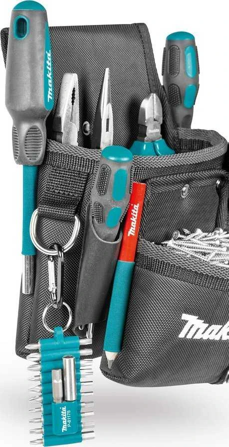 Makita 2-jų kišenių dėklas tvirtinimo detalėms. Kabinimui prie diržo. E-15198