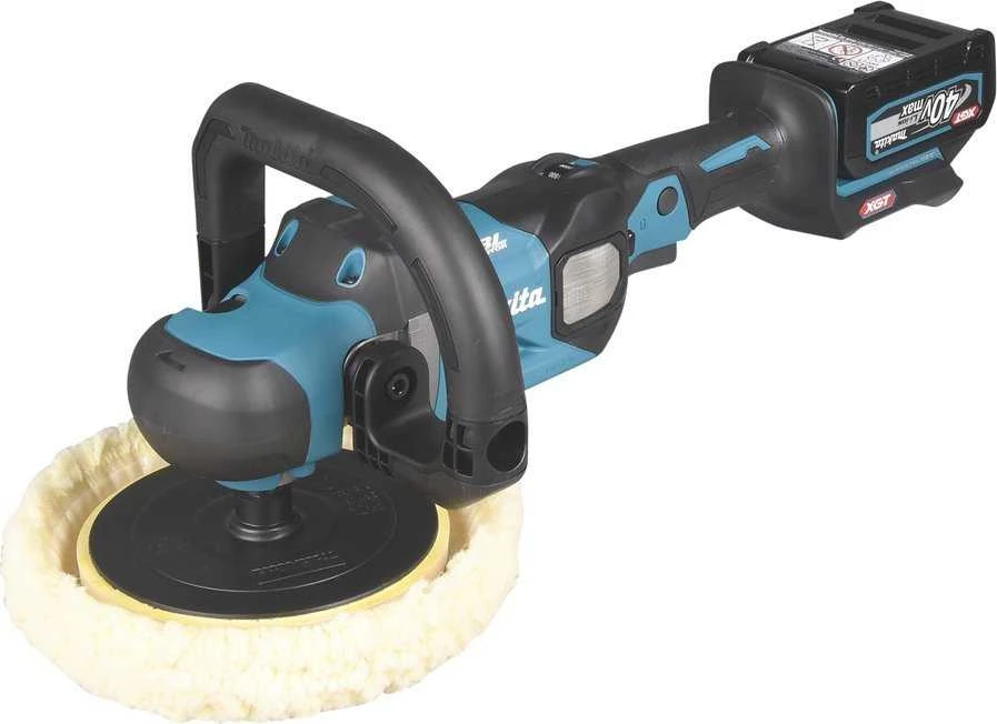 Makita PV001GZ Akumuliatorinis poliruokliis XGT, 185mm, 0 - 2200min-1, 3,0kg, "Z" versija - komplektuojamas be akumuliatoriaus ir kroviklio