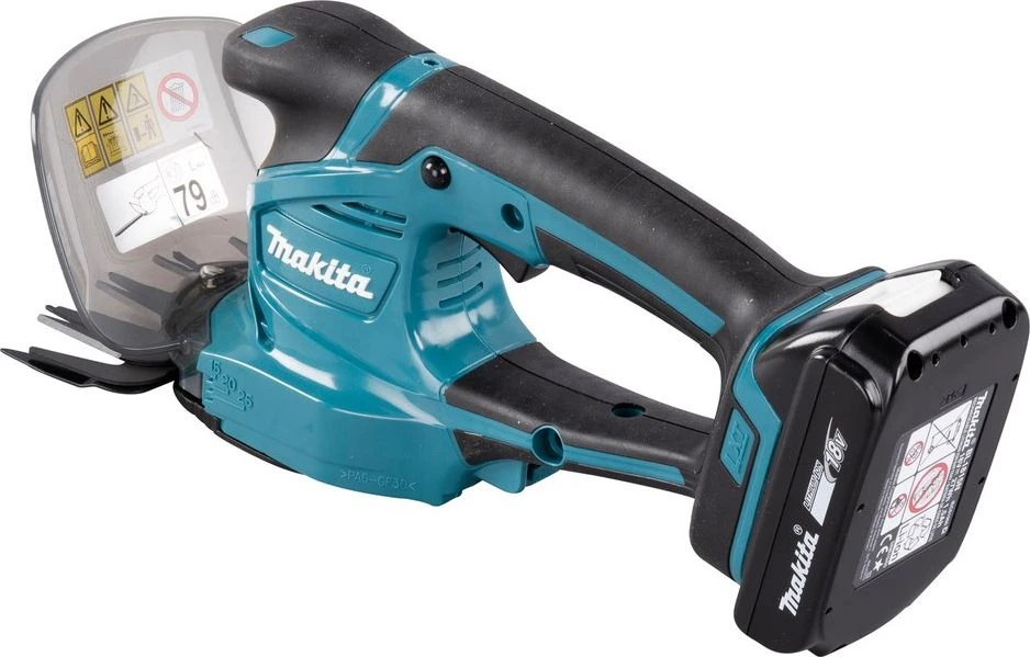 Akumuliatorinės gyvatvorių/žolės žirklės Makita DUM111SYX, 18V, 1x1.5Ah