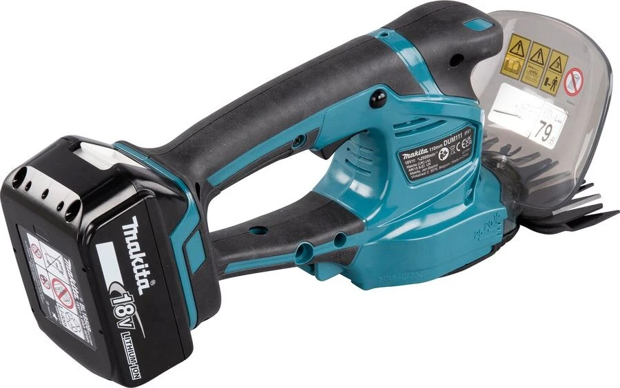 Akumuliatorinės gyvatvorių/žolės žirklės Makita DUM111SYX, 18V, 1x1.5Ah