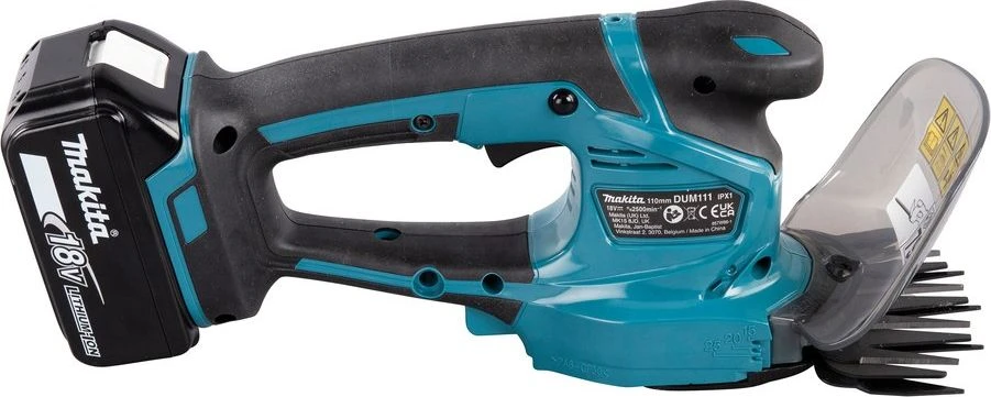 Akumuliatorinės gyvatvorių/žolės žirklės Makita DUM111SYX, 18V, 1x1.5Ah