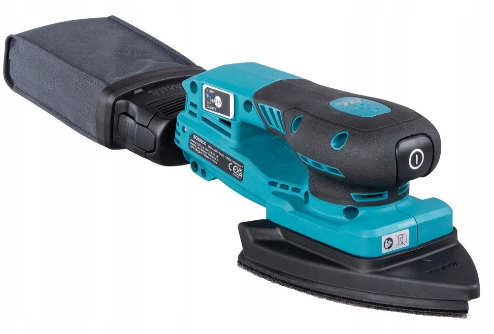 Makita BO006CGZ Akumuliatorinis vibracinis šlifuoklis XGT 40V, Trikampis 100X150mm, AWS (be AWS lusto), Be akumuliatorių ir kroviklio!