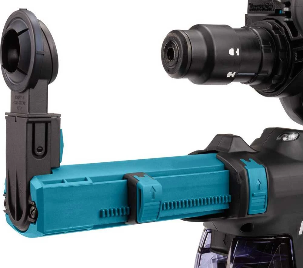 Makita HR004GM202 Perforatorius XGT, 2,9 J, 28mm; 4,1kg, bešepetėlinis variklis, greitojo keitimo griebtuvas, 2X4,0Ah, greitasis kroviklis; AVT; XPT; Dulkių surinkimo sistemos priedas DX14; MAKPAC lagaminas